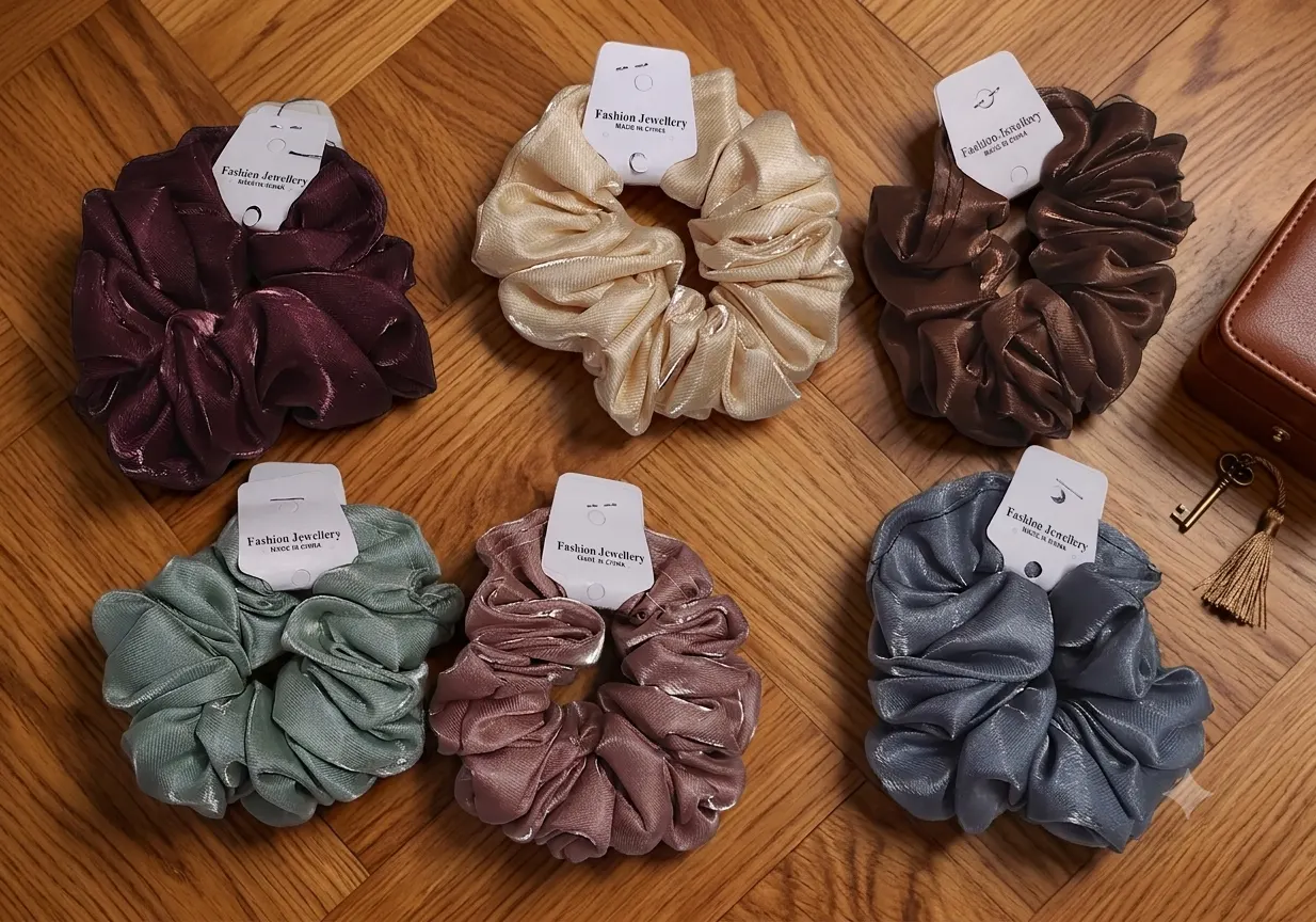 Shiny scrunchies