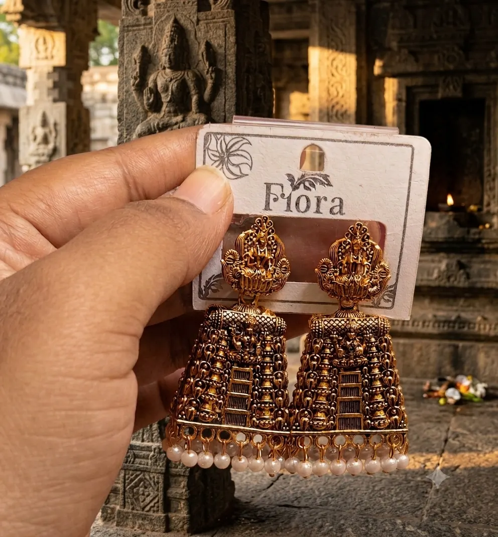 Temple jhumka
